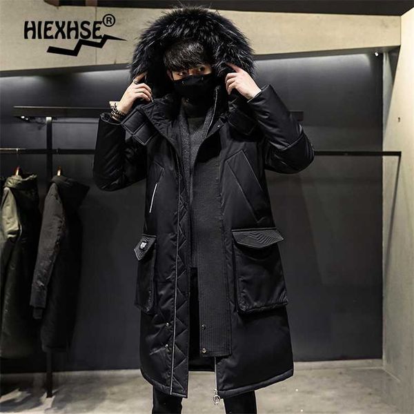 fashionable coat thicken jacket men hooded warm lengthen parka coat white duck down hight quality male winter down coat 211008, Black
fashionable coat thicken jacket men hooded warm lengthen parka coat white duck down hight quality male winter down coat 211008, Black