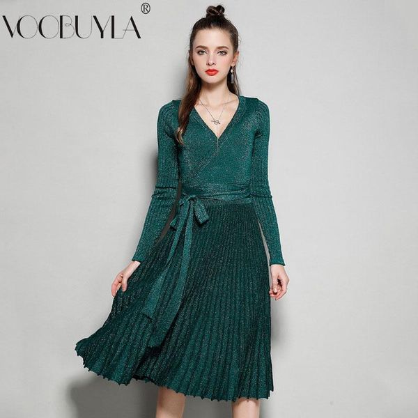 casual dresses voobuyla 2021 spring party dress women club v-neck pleated knitted feminino elegant bright silk shiny vestidos solid, Black;gray
casual dresses voobuyla 2021 spring party dress women club v-neck pleated knitted feminino elegant bright silk shiny vestidos solid, Black;gray