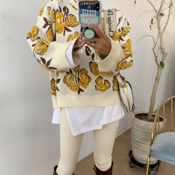 women's sweaters loose floral embroidery sweater, loose vintage style jacket for women elegant casual fashion orce, White;black
women's sweaters loose floral embroidery sweater, loose vintage style jacket for women elegant casual fashion orce, White;black