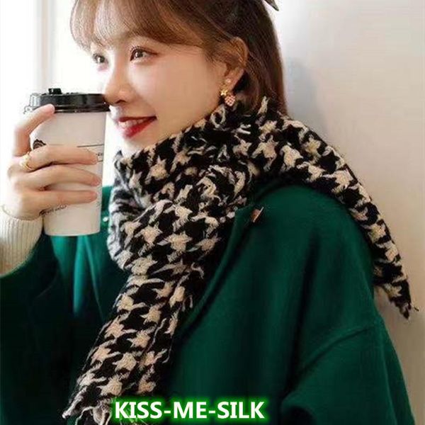 latest classic houndstooth cashmere scarf shawl warm all-match autumn and winter for women 38*180cm/100g scarves, Blue;gray
latest classic houndstooth cashmere scarf shawl warm all-match autumn and winter for women 38*180cm/100g scarves, Blue;gray
