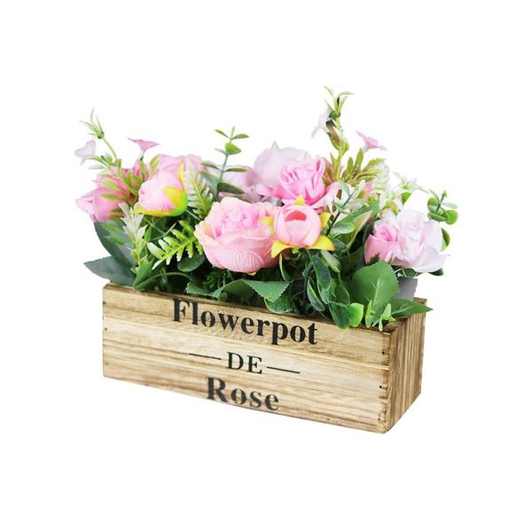 wedding home decor artificial rose flowers pot realistic gift arrangement wooden box office deskornament party living room decorative &
wedding home decor artificial rose flowers pot realistic gift arrangement wooden box office deskornament party living room decorative &