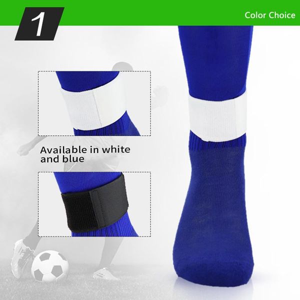 adjustable 1pair soccer shin guard stay fixed bandage breathable tape pads prevent drop off elastic sports football ankle support, Blue;black
adjustable 1pair soccer shin guard stay fixed bandage breathable tape pads prevent drop off elastic sports football ankle support, Blue;black