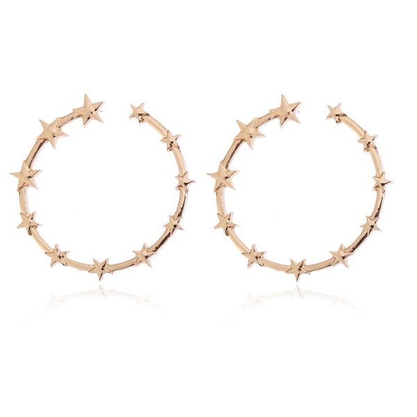 stud fashion a circle of stars earrings for women simple silver gold color jewelry female party gift, Golden;silver
stud fashion a circle of stars earrings for women simple silver gold color jewelry female party gift, Golden;silver