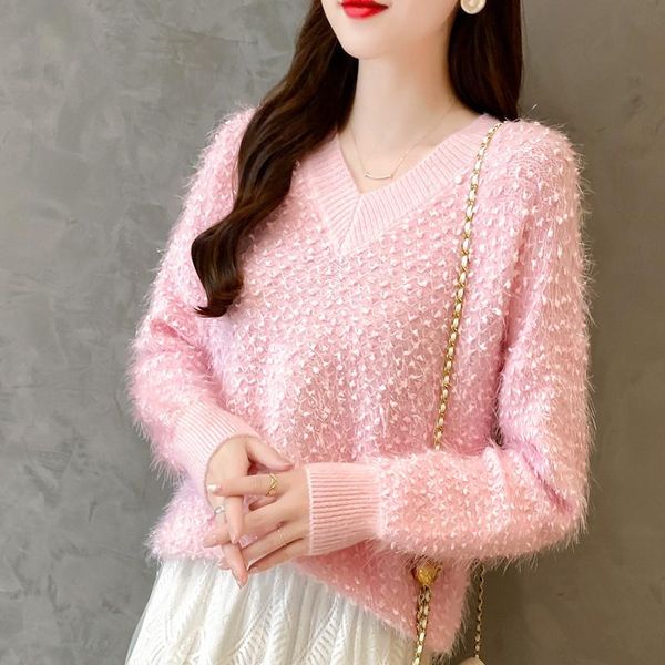 autumn winter sweater women oversize thick mink cashmere female long sleeve casual warm knitted jumper women's sweaters, White;black
autumn winter sweater women oversize thick mink cashmere female long sleeve casual warm knitted jumper women's sweaters, White;black