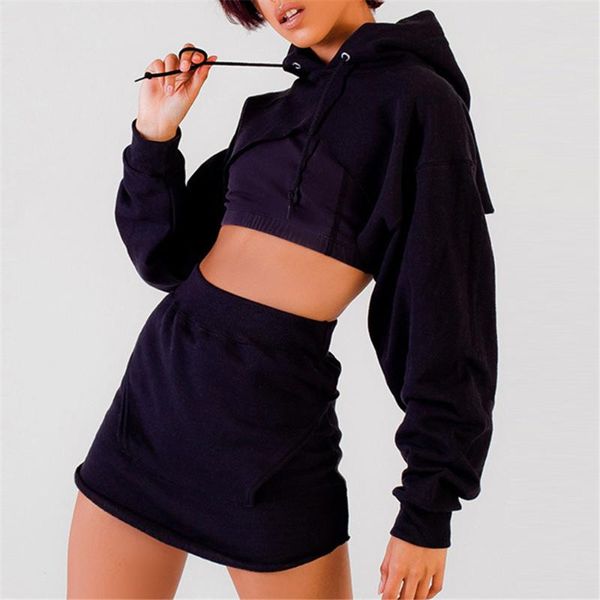 two piece dress hooded women two-pieces set black crop and buttock skirts wear suits 2 sets summer 2021 hoodie suit, White
two piece dress hooded women two-pieces set black crop and buttock skirts wear suits 2 sets summer 2021 hoodie suit, White