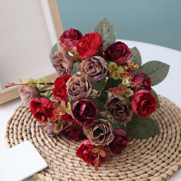 decorative flowers & wreaths 1 bouquet 21 heads artificial fake flores for diy home garden wedding decoration silk rose flower
decorative flowers & wreaths 1 bouquet 21 heads artificial fake flores for diy home garden wedding decoration silk rose flower