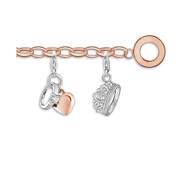 link, chain rose gold-color link basic bracelets with princess crown & love heart charm diy jewelry gift for women, Black
link, chain rose gold-color link basic bracelets with princess crown & love heart charm diy jewelry gift for women, Black