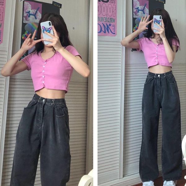 women's jeans women high waist streetwear loose harajuku straight pants zipper casual female long wide leg mom trousers, Blue
women's jeans women high waist streetwear loose harajuku straight pants zipper casual female long wide leg mom trousers, Blue