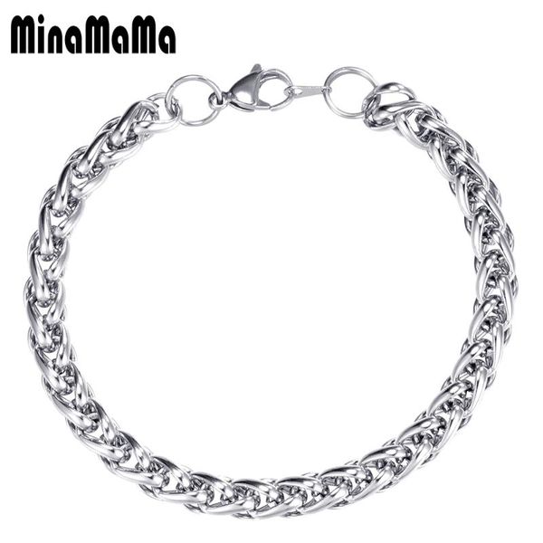 link, chain stainless steel hollow out twist weave link bracelet for women men hip hop jewelry, Black
link, chain stainless steel hollow out twist weave link bracelet for women men hip hop jewelry, Black