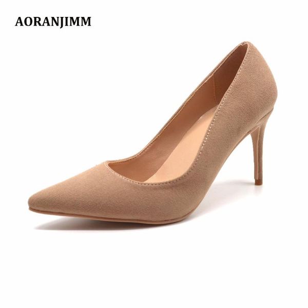 real pic aoranjimm camel sand suede pointed toe women lady 80mm high heel shoes pump dress, Black
real pic aoranjimm camel sand suede pointed toe women lady 80mm high heel shoes pump dress, Black