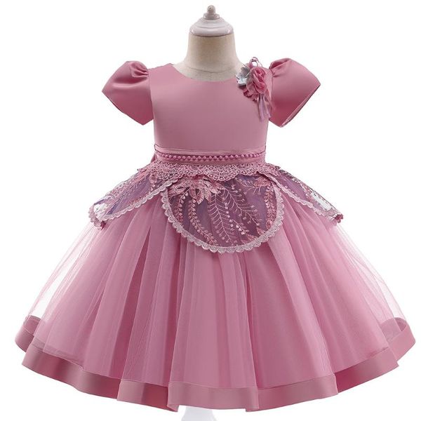 girl's dresses flower girl short dress 2021 fall winter tulle kid wedding party with vestido clothing satin sash, Red;yellow
girl's dresses flower girl short dress 2021 fall winter tulle kid wedding party with vestido clothing satin sash, Red;yellow