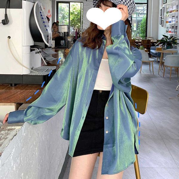 mozuleva summer long sleeve shirt leisure korean japanese trendy shirts 210706, Black;brown
mozuleva summer long sleeve shirt leisure korean japanese trendy shirts 210706, Black;brown