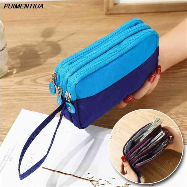 3 zippers lady purses women wallets brand clutch coin purse cards keys money bags canvas short girls handbags, Red;black
3 zippers lady purses women wallets brand clutch coin purse cards keys money bags canvas short girls handbags, Red;black