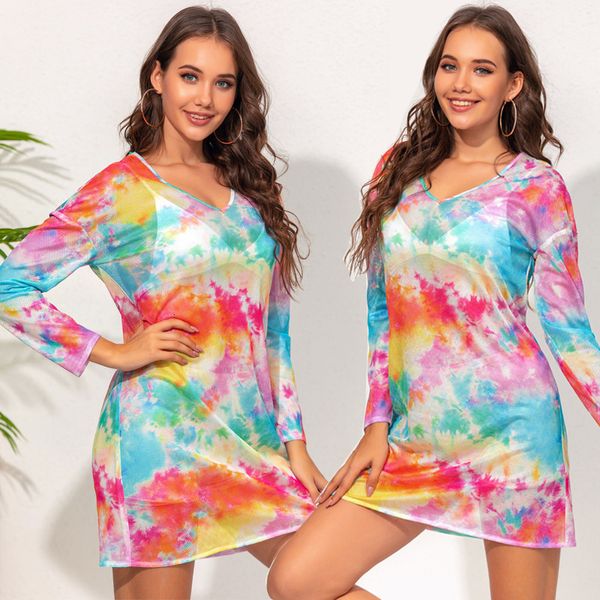 jumpsuits,rompers beautiful trend big size 2021 women's v-neck long sleeve perspective color tie dyed dress
jumpsuits,rompers beautiful trend big size 2021 women's v-neck long sleeve perspective color tie dyed dress