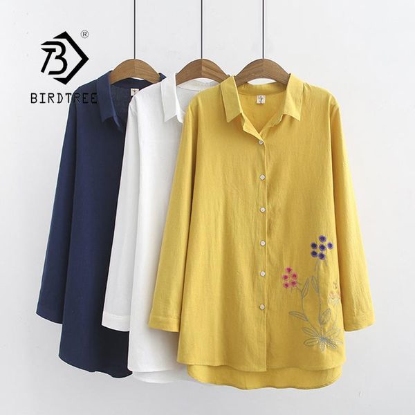 women's blouses & shirts 2021 arrival women floral embroidery cotton white shirt long sleeve casual blouse loose plus size 4xl feminin
women's blouses & shirts 2021 arrival women floral embroidery cotton white shirt long sleeve casual blouse loose plus size 4xl feminin