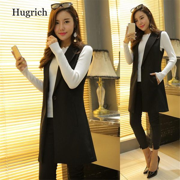 women's vests classic women long blazer vest elegant office lady coat female waistcoat causal suits sleeveless jacket plus size, Black;white
women's vests classic women long blazer vest elegant office lady coat female waistcoat causal suits sleeveless jacket plus size, Black;white