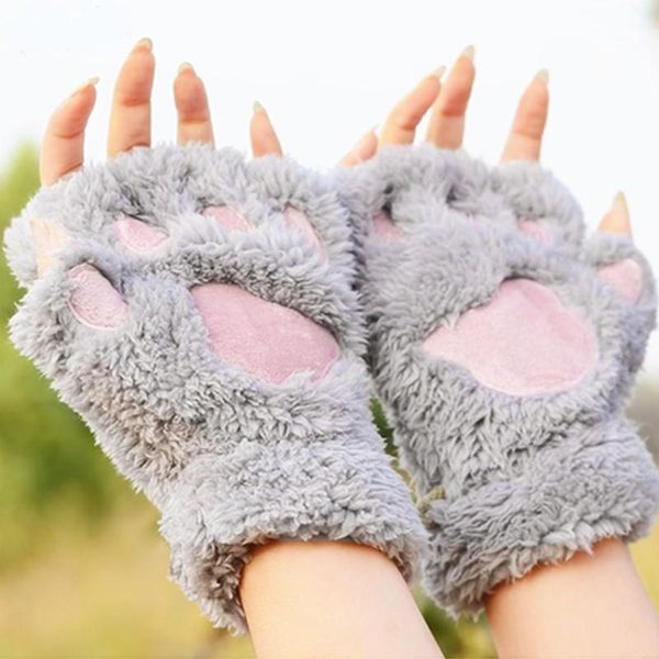 five fingers gloves cat' claw plush half-finger bear' fingerless cute women' thick fleece halter cartoon warm, Blue;gray
five fingers gloves cat' claw plush half-finger bear' fingerless cute women' thick fleece halter cartoon warm, Blue;gray