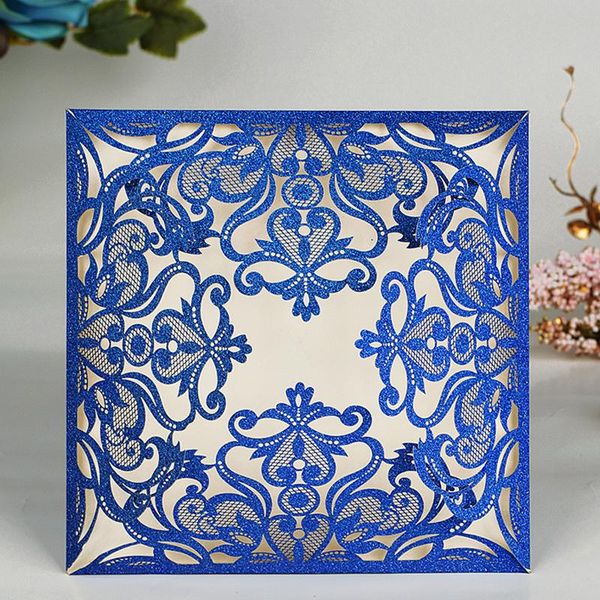 greeting cards 1pcs royal blue silver gold glitter wedding invitation with envelope laser cut hollow flower customized bridal shower party
greeting cards 1pcs royal blue silver gold glitter wedding invitation with envelope laser cut hollow flower customized bridal shower party