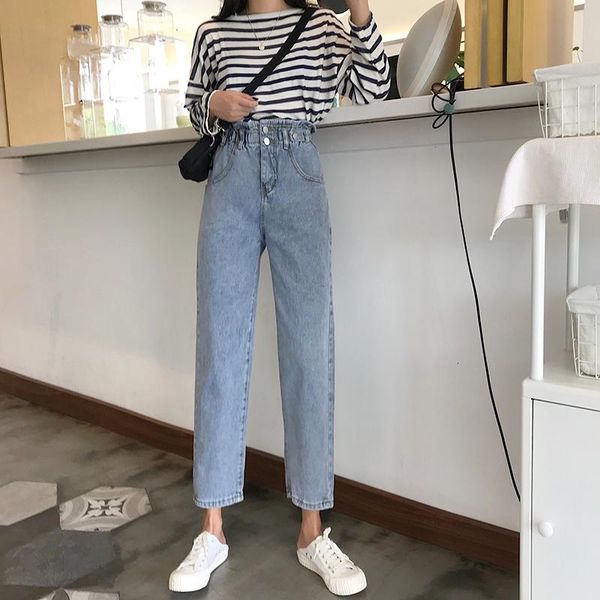 women's jeans yamdi high waist solid vintage button 2021 spring summer slim pocket pantalon woman denim pants women wide-leg pant, Blue
women's jeans yamdi high waist solid vintage button 2021 spring summer slim pocket pantalon woman denim pants women wide-leg pant, Blue