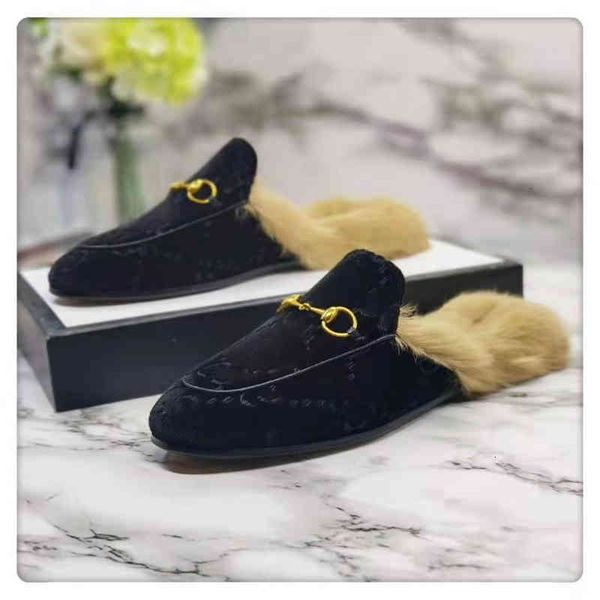 slippers 2022 fur womens shoes canvas wool slipper leather scuffs velvet princetown loafers flats with horsebit size 35-40 8x70, Black
slippers 2022 fur womens shoes canvas wool slipper leather scuffs velvet princetown loafers flats with horsebit size 35-40 8x70, Black