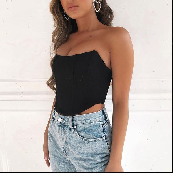 womens cami women bustiers corsets strapless off shoulder tank vest clubwear crop bodycon push up outwear, White
womens cami women bustiers corsets strapless off shoulder tank vest clubwear crop bodycon push up outwear, White