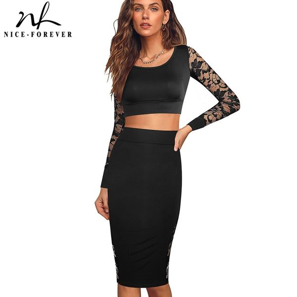 nice-forever spring women black lace patchwork dresses club party bodycon fitted tube dress b07 210419, White
nice-forever spring women black lace patchwork dresses club party bodycon fitted tube dress b07 210419, White
