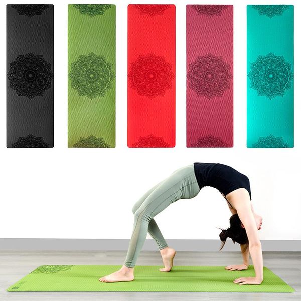 yoga mats 6mm tpe mat 183*61cm mandala flower non-slip home fitness pad gymnastics pilates esterilla tapete beginner carpet
yoga mats 6mm tpe mat 183*61cm mandala flower non-slip home fitness pad gymnastics pilates esterilla tapete beginner carpet