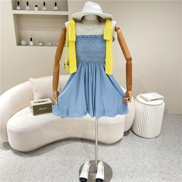 casual dresses women's clothing summer 2021 fashion design pleated lovely bow blue flower puff sling dress, Black;gray
casual dresses women's clothing summer 2021 fashion design pleated lovely bow blue flower puff sling dress, Black;gray