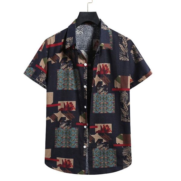 men's casual shirts 2021 summer stylish flowers print hawaiian aloha shirt men short sleeve beach mens holiday party vacation clothing, White;black 
men's casual shirts 2021 summer stylish flowers print hawaiian aloha shirt men short sleeve beach mens holiday party vacation clothing, White;black