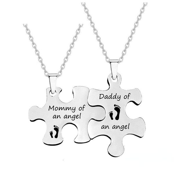 pendant necklaces 2 pieces of couple puzzle necklace titanium steel laser to witness that love never disappears 2021, Silver
pendant necklaces 2 pieces of couple puzzle necklace titanium steel laser to witness that love never disappears 2021, Silver