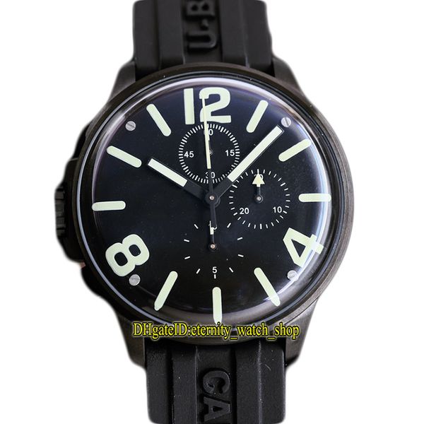 45mm u-1905-1 japan miyota quartz chronograph movement mens watch black dial 316l stainless steel black case rubber strap eternity sport wat, Slivery;brown
45mm u-1905-1 japan miyota quartz chronograph movement mens watch black dial 316l stainless steel black case rubber strap eternity sport wat, Slivery;brown
