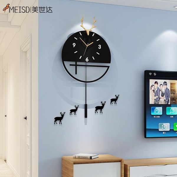wall clocks meisd deer design clock quality acrylic quartz silent watch pendulum home decor metal pointer living room horloge
wall clocks meisd deer design clock quality acrylic quartz silent watch pendulum home decor metal pointer living room horloge