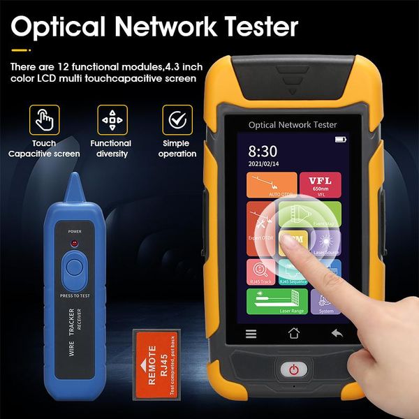 fiber optic equipment aua8513u/a otdr optical time-domain reflectometer multifunction opm ols vfl rj45 cable tester network
fiber optic equipment aua8513u/a otdr optical time-domain reflectometer multifunction opm ols vfl rj45 cable tester network