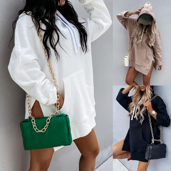 casual dresses autumn women hooded sports dress fashion drawcord split solid long sleeve pocket loose sweatshirt streetwear, Black;gray
casual dresses autumn women hooded sports dress fashion drawcord split solid long sleeve pocket loose sweatshirt streetwear, Black;gray