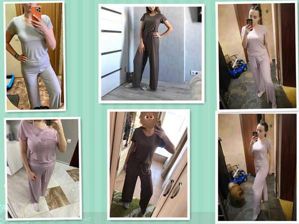 pliktea summer loose homewear suit for women pajamas pants set female home clothes set lady home suit summer women lounge wear, Black;red
pliktea summer loose homewear suit for women pajamas pants set female home clothes set lady home suit summer women lounge wear, Black;red