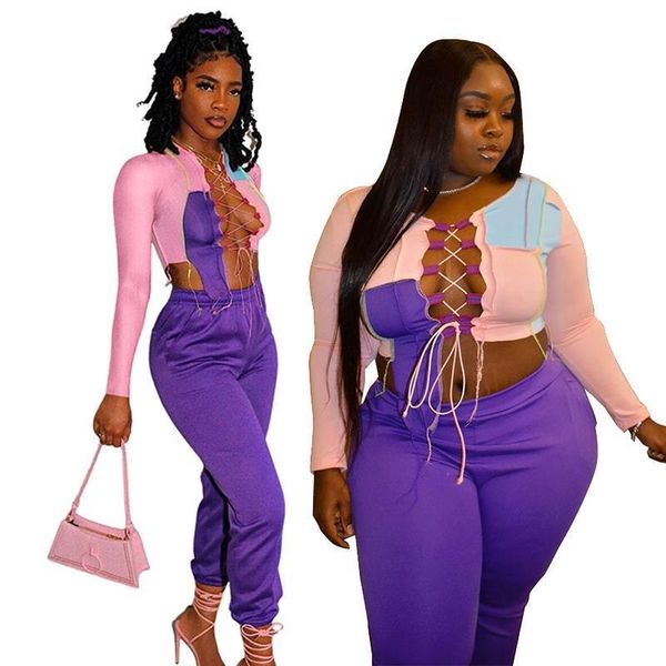 spring clothes suit long sleeve womens tracksuits crop hollow out and pants sets plus size birthday outfit wholesale, Gray
spring clothes suit long sleeve womens tracksuits crop hollow out and pants sets plus size birthday outfit wholesale, Gray
