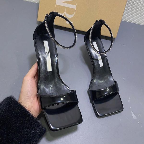 dress shoes summer women sandals 2021slippers black high heel with rhinestones square toe open stiletto party sandalias mujer 42
dress shoes summer women sandals 2021slippers black high heel with rhinestones square toe open stiletto party sandalias mujer 42