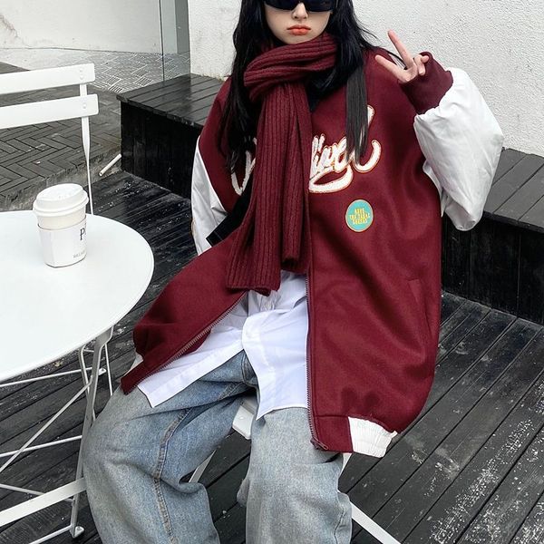 women's jackets harajuku men's and women's jacket, korean large baseball suit, unisex, american retro letter embroidered bomb, Black;brown
women's jackets harajuku men's and women's jacket, korean large baseball suit, unisex, american retro letter embroidered bomb, Black;brown