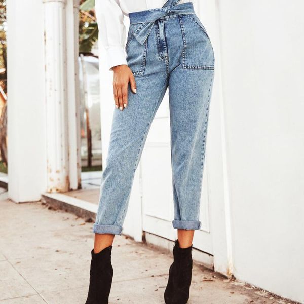 women's pants & capris high waist trousers for women 2021 autumn fashion denim fried snowflake belt casual female, Black;white
women's pants & capris high waist trousers for women 2021 autumn fashion denim fried snowflake belt casual female, Black;white