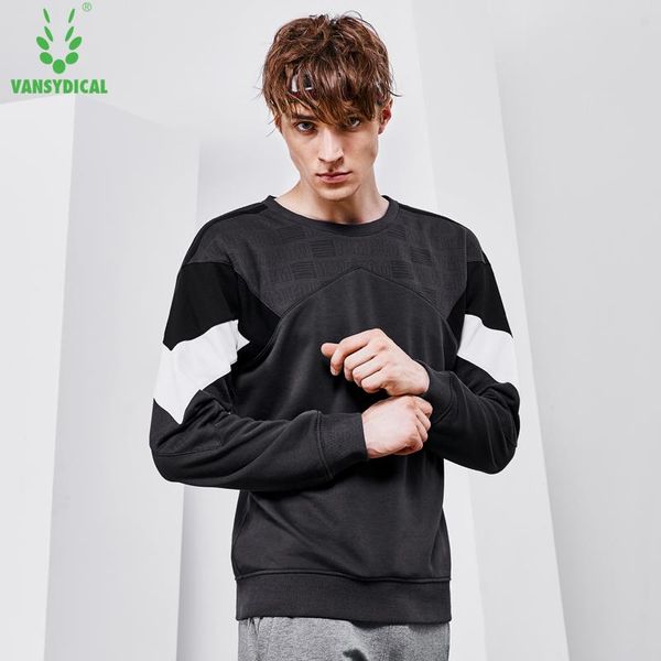 gym clothing vansydical autumn winter fitness running sports men's cotton spliced long sleeve pullovers elastic workout training sweat, White;black
gym clothing vansydical autumn winter fitness running sports men's cotton spliced long sleeve pullovers elastic workout training sweat, White;black