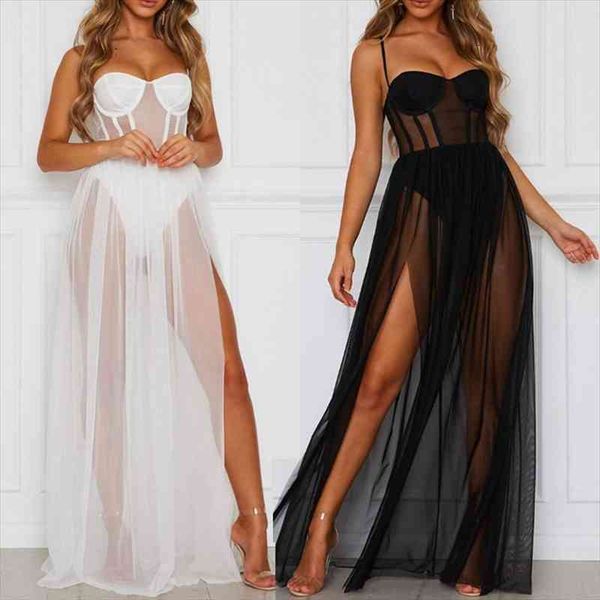 summer women mesh gauze long dress strappy rompers sundress one piece perspective sleeveless backless bathing beach clothe, Black;gray
summer women mesh gauze long dress strappy rompers sundress one piece perspective sleeveless backless bathing beach clothe, Black;gray