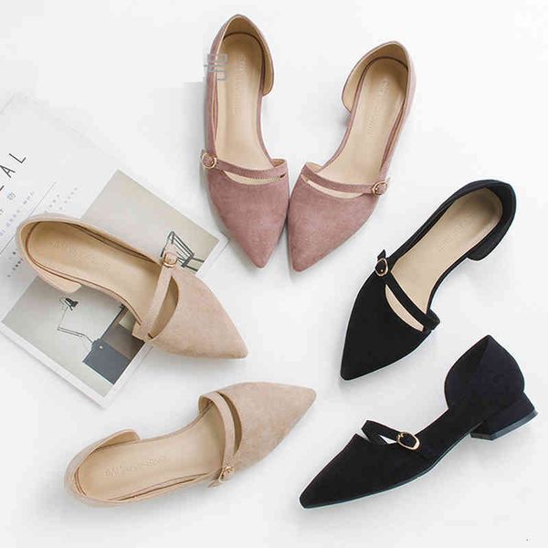 dress shoes pointed toe cutout flat shoes woman quality suede mules buckle narrow band mary janes flats slip on ballet y495 66tt, Black
dress shoes pointed toe cutout flat shoes woman quality suede mules buckle narrow band mary janes flats slip on ballet y495 66tt, Black
