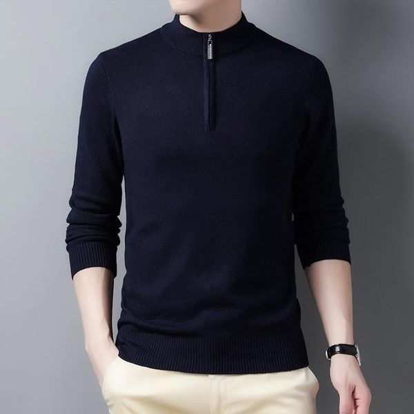 men's sweaters solid color casual men sweater winter warm knitted zipper pullover classic slim fit pull homme autum jumper y315, White;black
men's sweaters solid color casual men sweater winter warm knitted zipper pullover classic slim fit pull homme autum jumper y315, White;black