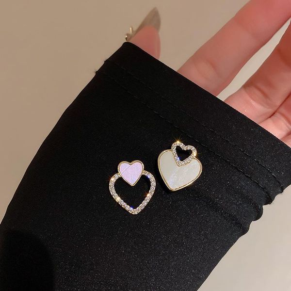 stud 2021 korean exquisite asymmetric love earrings fashion temperament versatile small women's jewelry, Golden;silver
stud 2021 korean exquisite asymmetric love earrings fashion temperament versatile small women's jewelry, Golden;silver
