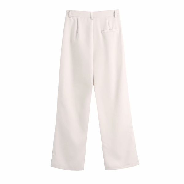 high waist pure color simple western chic women's pants straight wide-leg loose drape female suit trousers 210507, Black;white
high waist pure color simple western chic women's pants straight wide-leg loose drape female suit trousers 210507, Black;white