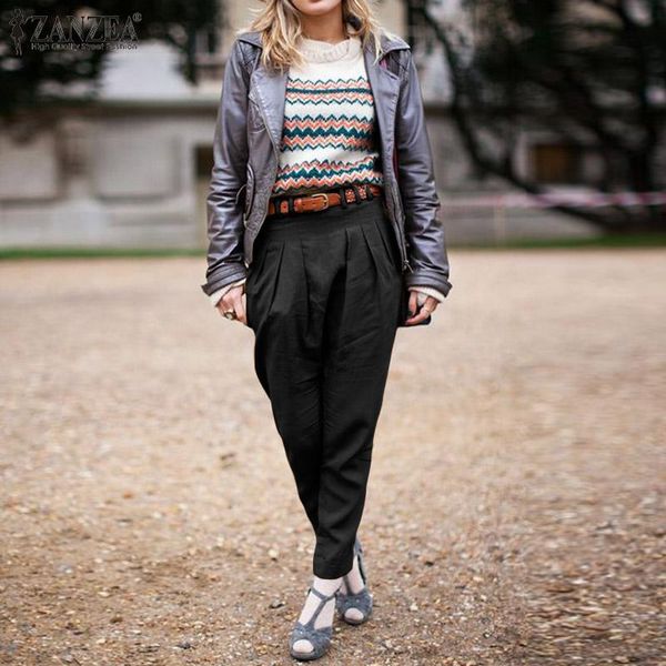 women's pants & capris zanzea 2021 fashion ladies elegant elastic waist harem casual pockets long trousers pantalones streetwear, Black;white
women's pants & capris zanzea 2021 fashion ladies elegant elastic waist harem casual pockets long trousers pantalones streetwear, Black;white