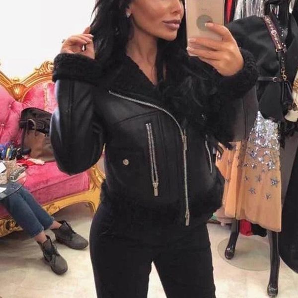 women's leather & faux jacket faux-coat 2021 arrival brand women autumn winter fashion motorcycle female coat outwear black
women's leather & faux jacket faux-coat 2021 arrival brand women autumn winter fashion motorcycle female coat outwear black