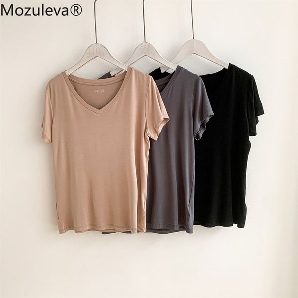 mozuleva summer casual v-neck solid color women t-shirt short sleeve loose female basic shirt ladies tees 100% cotton 210720, White
mozuleva summer casual v-neck solid color women t-shirt short sleeve loose female basic shirt ladies tees 100% cotton 210720, White