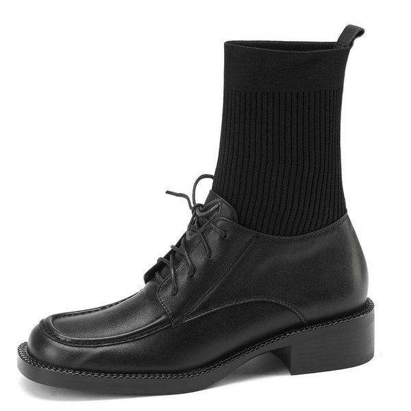 boots 2021 autumn winter women ankle retro genuine leather knitting low heels casual slim short shoes woman, Black
boots 2021 autumn winter women ankle retro genuine leather knitting low heels casual slim short shoes woman, Black