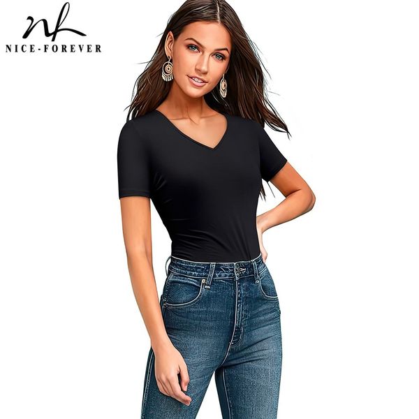 nice-forever summer women backless bandage t-shirts casual fitted slim tees 540 210419, White
nice-forever summer women backless bandage t-shirts casual fitted slim tees 540 210419, White